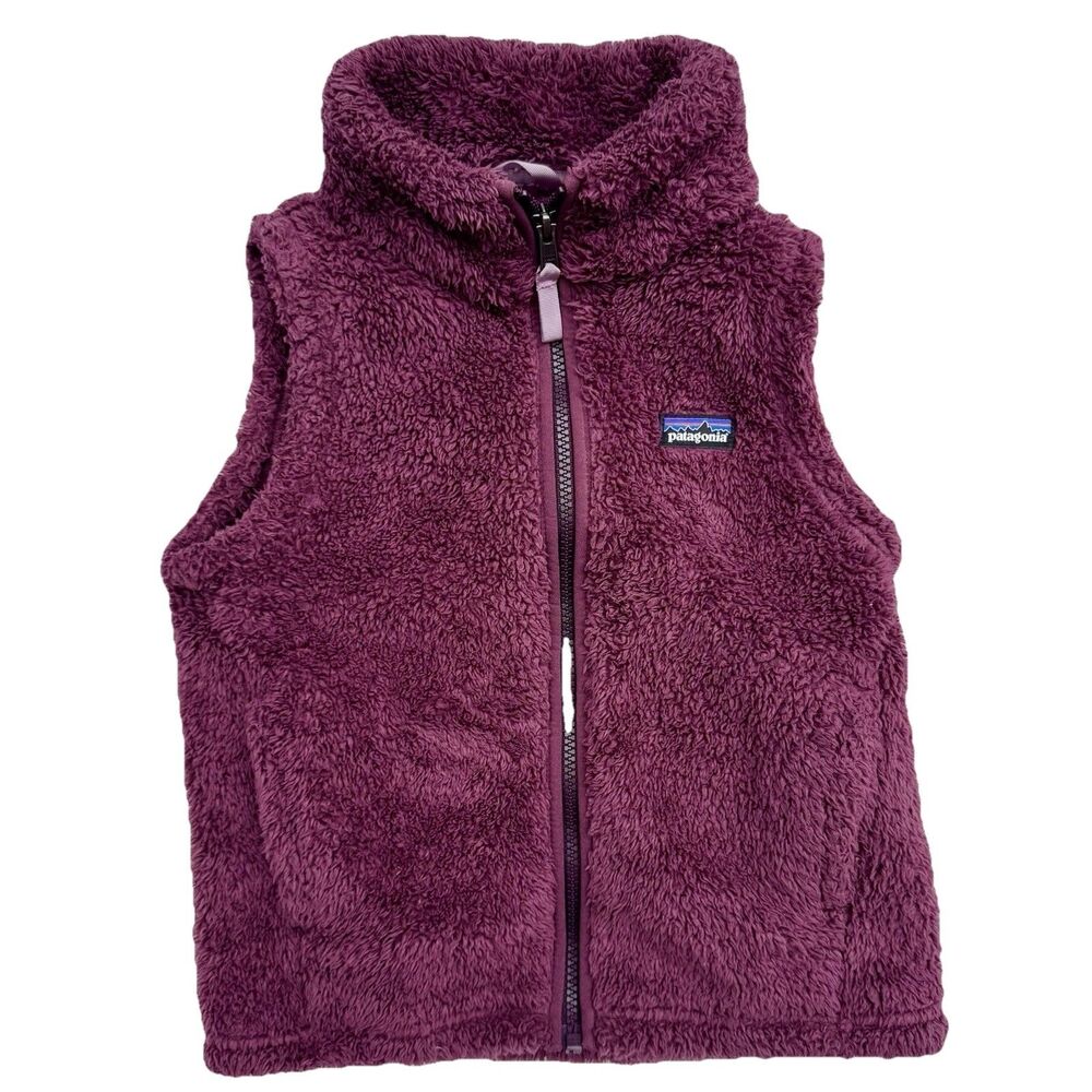 Nice Patagonia Women's Los Gatos Fleece Vest Full Zip Purple Sz EXTRA Small READ